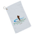 White Hemmed Velour Fingertip Towel - 1 Color (11"x18")